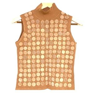 💥TOPS SALE💥 Sleeveless Sweater in Tan